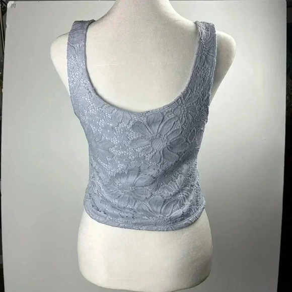 WILD SKYE SZ M NWT CAMISOLE LIGHT BLUE LACE FEMININE SEXY STRETCHY PRETTY - Picture 3 of 9